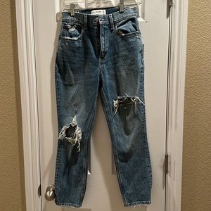 Abercrombie & Fitch high rise mom jeans